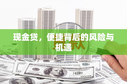 郑州现金贷，便捷背后的风险与机遇