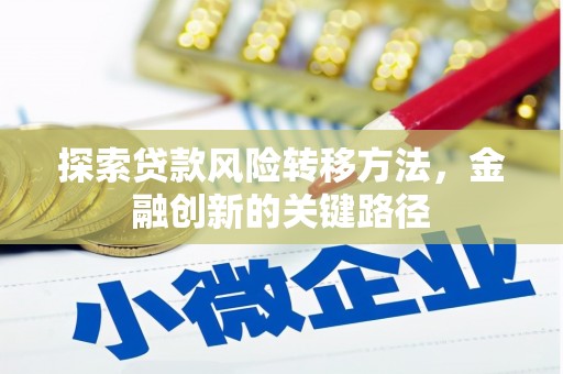 郑州探索贷款风险转移方法，金融创新的关键路径