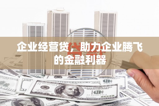 郑州企业经营贷，助力企业腾飞的金融利器