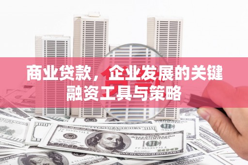 郑州商业贷款，企业发展的关键融资工具与策略