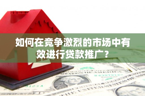 郑州如何在竞争激烈的市场中有效进行贷款推广？