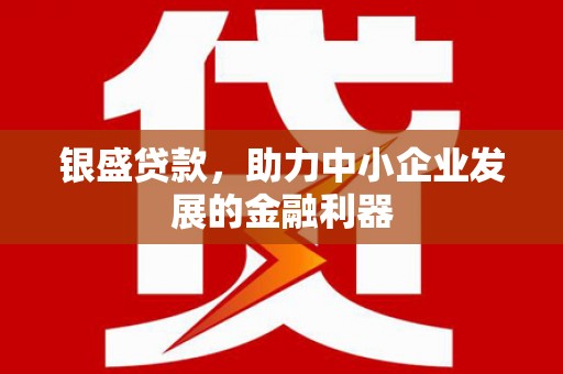 郑州银盛贷款，助力中小企业发展的金融利器