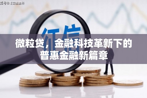 郑州微粒贷，金融科技革新下的普惠金融新篇章