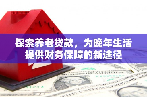 郑州探索养老贷款，为晚年生活提供财务保障的新途径