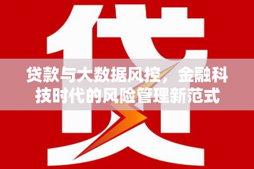郑州贷款与大数据风控，金融科技时代的风险管理新范式