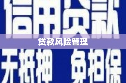 郑州贷款风险管理