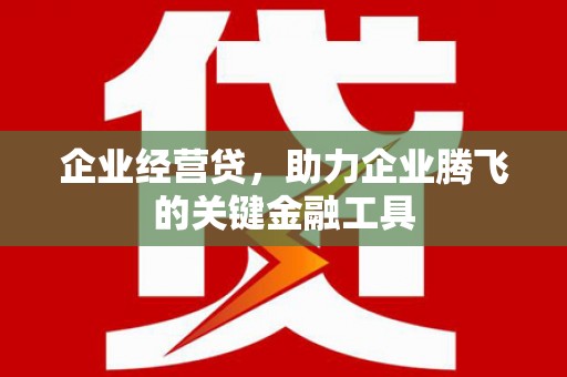 郑州企业经营贷，助力企业腾飞的关键金融工具