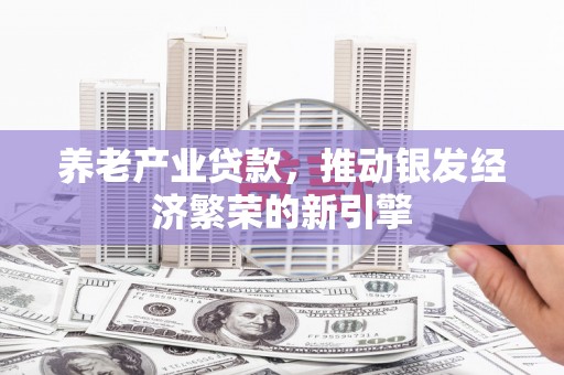 郑州养老产业贷款，推动银发经济繁荣的新引擎