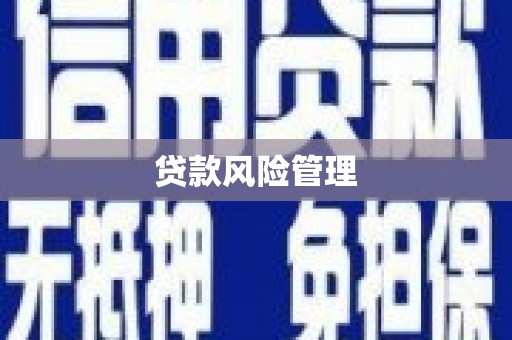 郑州贷款风险管理