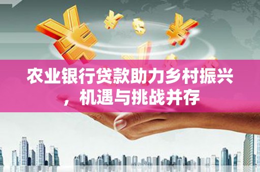 郑州农业银行贷款助力乡村振兴，机遇与挑战并存