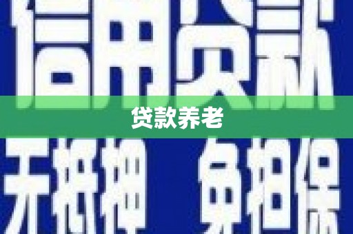 郑州贷款养老