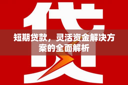 郑州短期贷款，灵活资金解决方案的全面解析