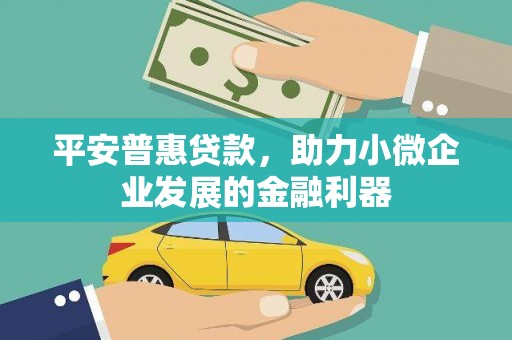 郑州平安普惠贷款，助力小微企业发展的金融利器