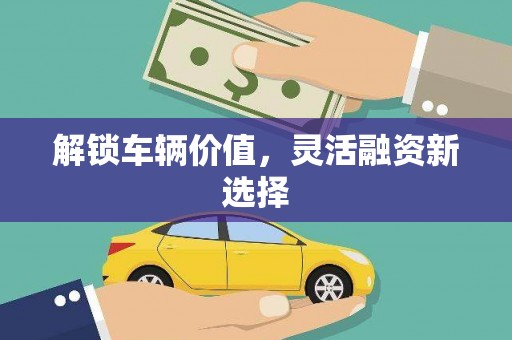 郑州解锁车辆价值，灵活融资新选择