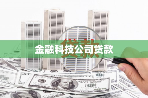 郑州金融科技公司贷款