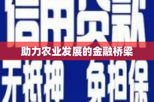郑州助力农业发展的金融桥梁
